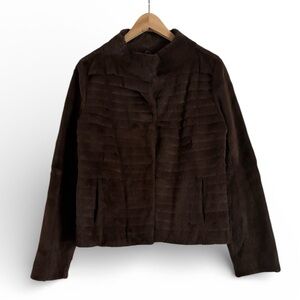 Trilogy Collections Michael McCollom Brown Rabbit Fur Jacket Small